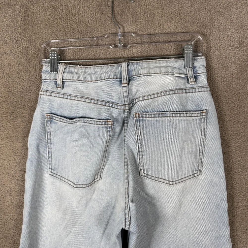 Billabong Jeans Womens 27 Blue Light‎ Wash High Rise Relaxed Straight Denim